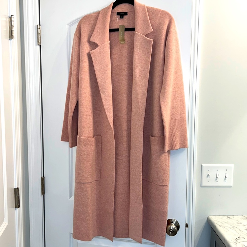 J Crew Ella open-front long sweater-blazer size x-small NWT